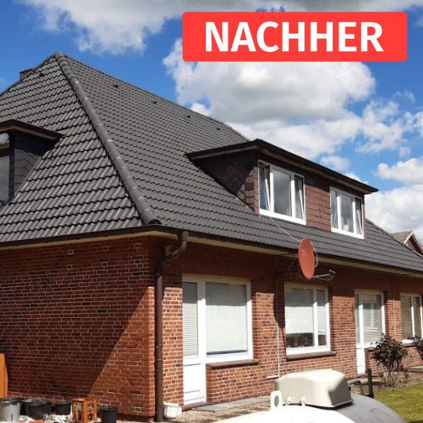 Dach nach der Dachbeschichtung Itzehoe